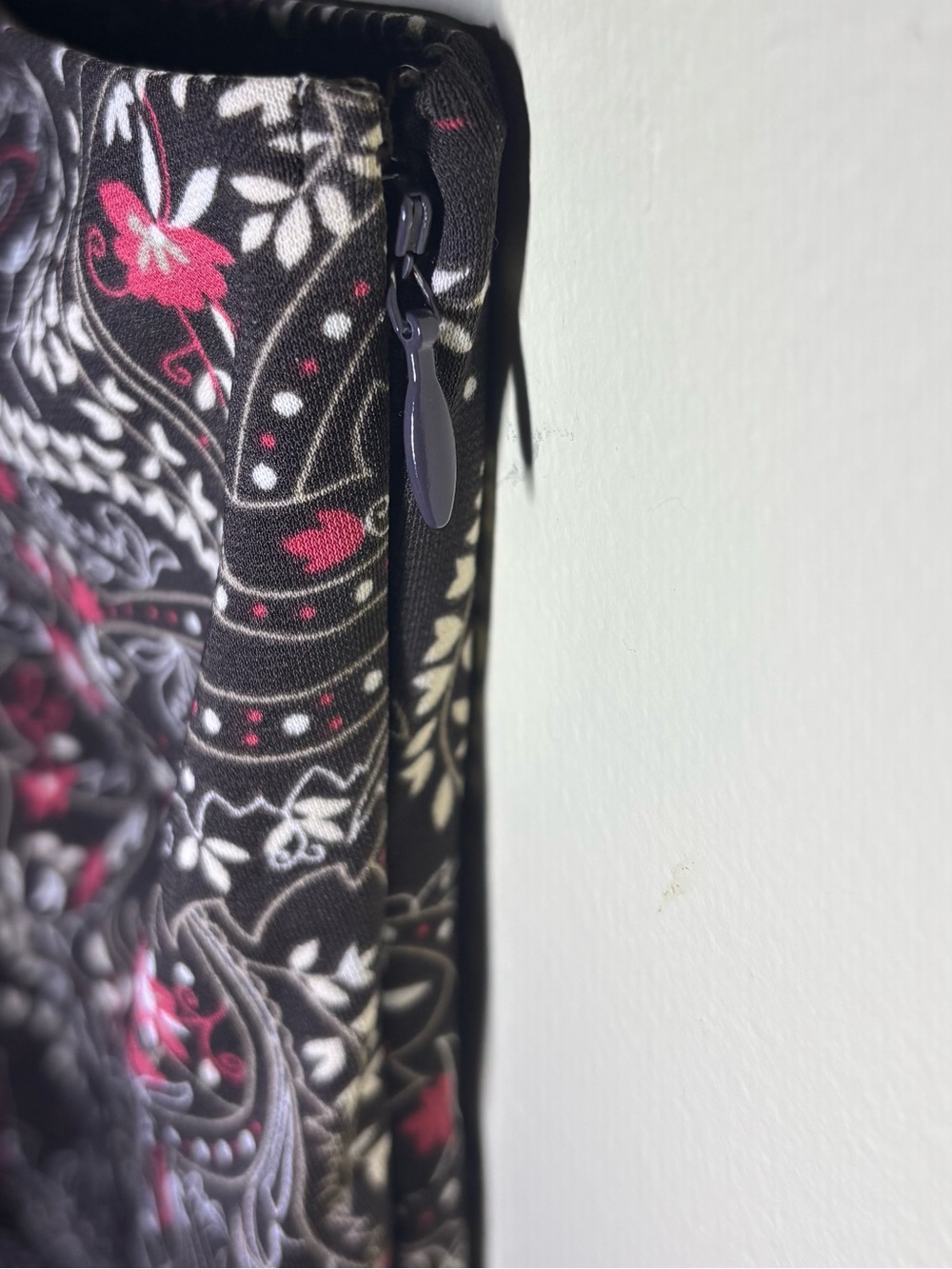 LOFT Brown Strapless Floral Midi Dress with Ring Halter - Picture 5 of 7